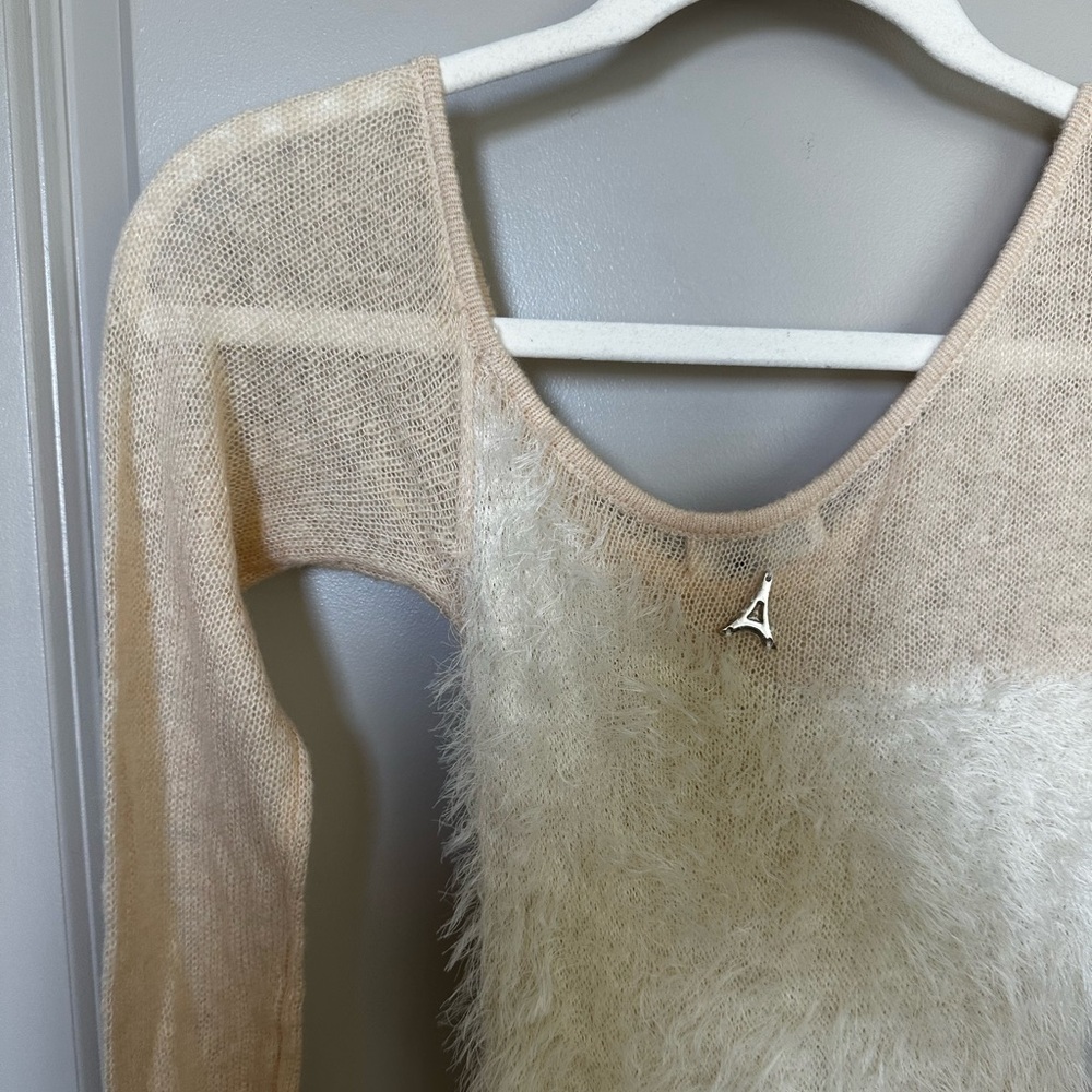 Manière De Voir Off Shoulder Knitted Coquette Maxi Holiday Dress - Picture 6 of 9